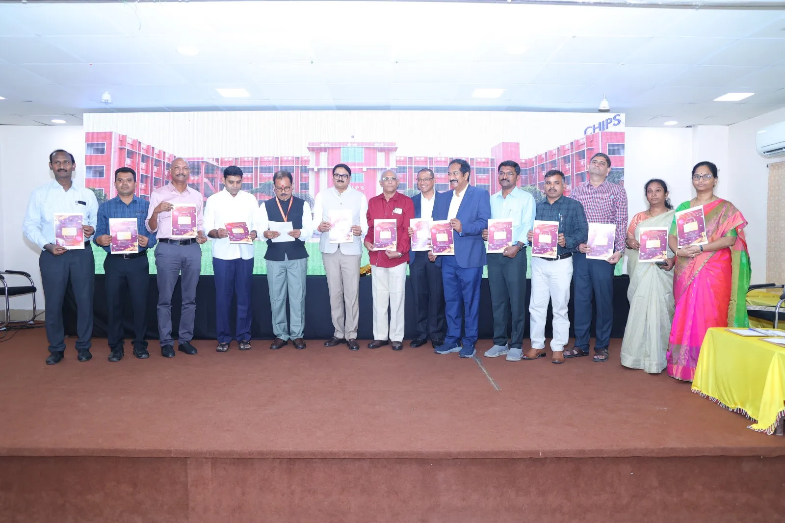 Official Awards Brochure Release by APTI-AP State Office Bearers at CHIPS, Guntur