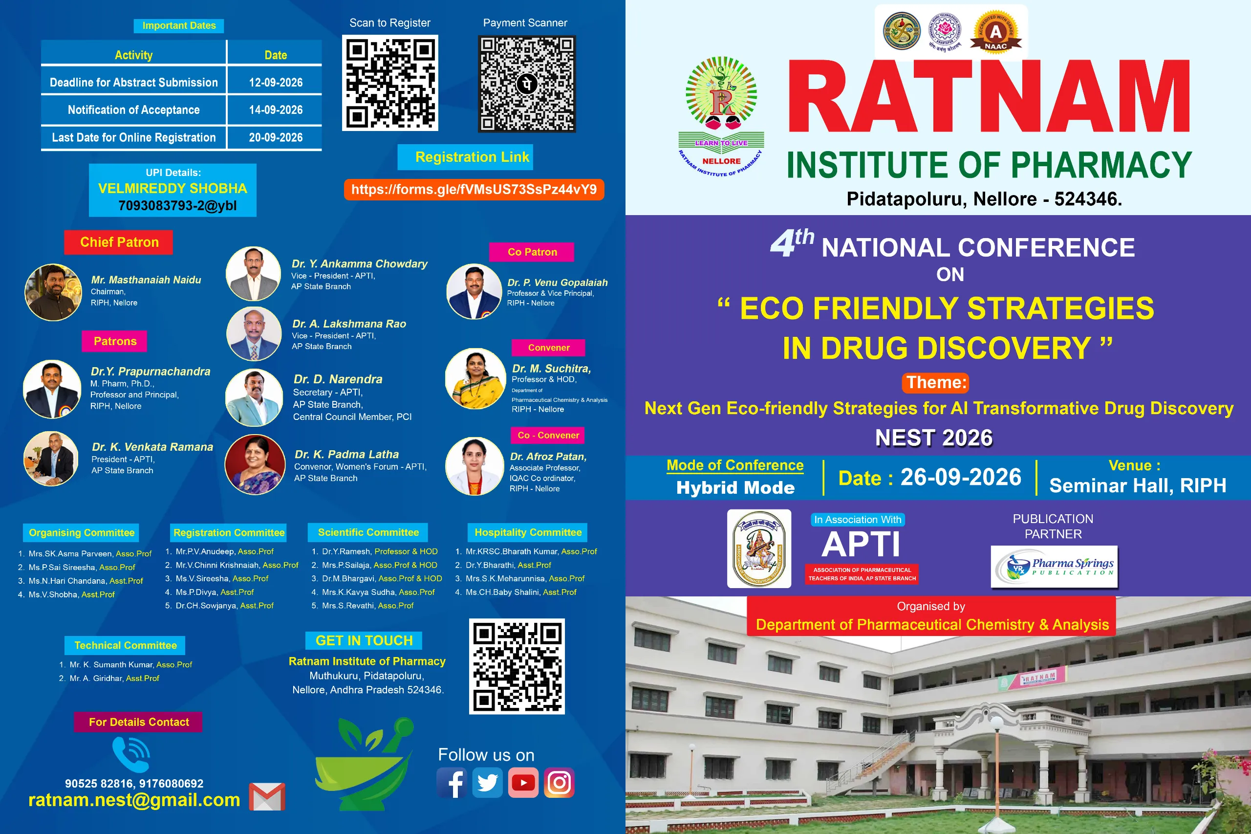 4th National Conference NEST 2026 Official Brochure and Poster